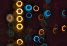 Round lights representing Nano sensors