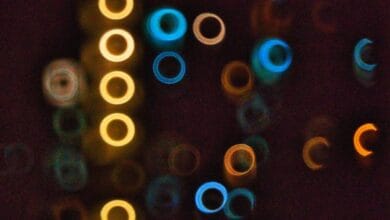 Round lights representing Nano sensors