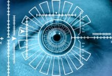 Retinal scan illustation